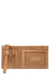 Hobo Carte Leather Card Case In Brown