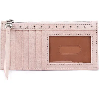 Hobo Carte Leather Card Case In Pink