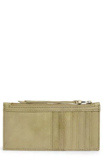Hobo Carte Leather Wallet In Green