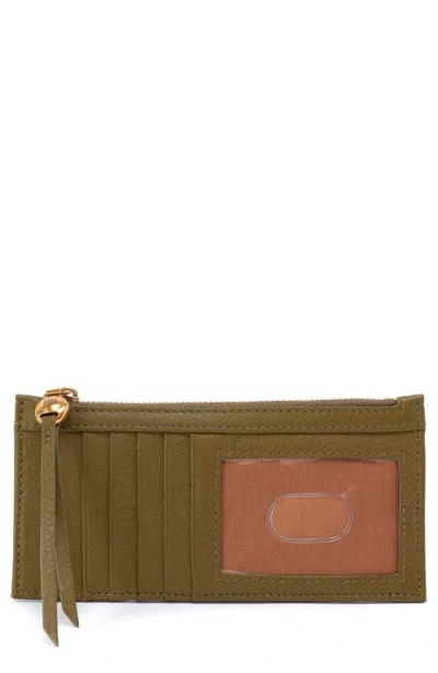 Hobo Carte Leather Wallet In Green
