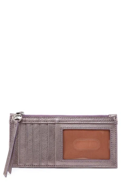 Hobo Carte Leather Wallet In Silver