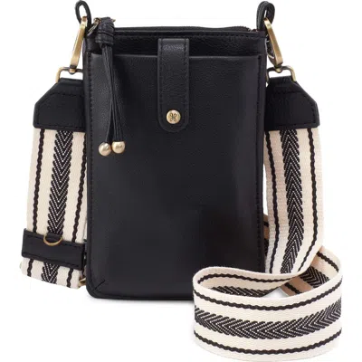Hobo Cass Leather Phone Crossbody Bag In Black