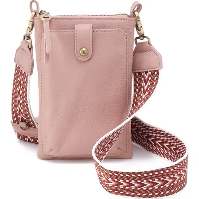 Hobo Cass Leather Phone Crossbody Bag In Blush