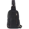 Hobo Cass Leather Sling Bag In Black
