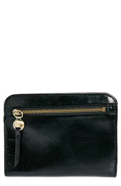 Hobo Catch Leather Wallet In Black