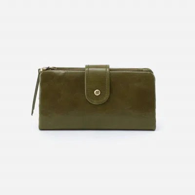Hobo Charge Wallet In Moss In Green