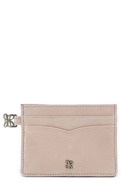 Hobo Charm Leather Card Case In Brown