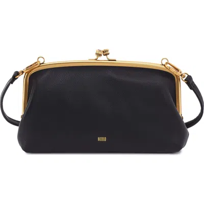 Hobo Cora Leather Frame Crossbody Bag In Black