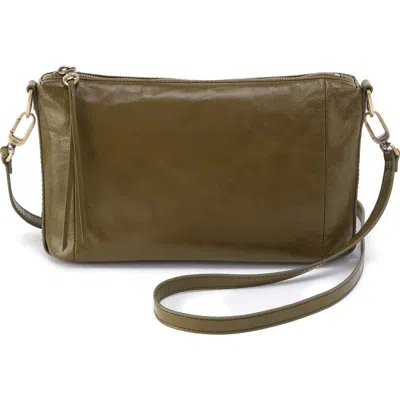 Hobo Darcy Carryall Leather Crossbody Bag In Green