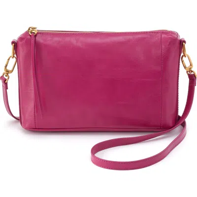 Hobo Darcy Carryall Leather Crossbody Bag In Pink