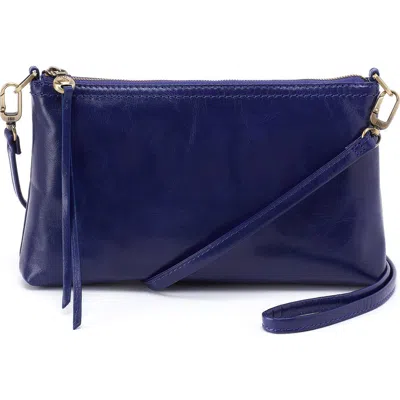 Hobo Darcy Convertible Leather Crossbody Bag In Blue