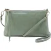 Hobo Darcy Convertible Leather Crossbody Bag In Jade