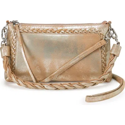 Hobo Darcy Convertible Metallic Leather Crossbody Bag