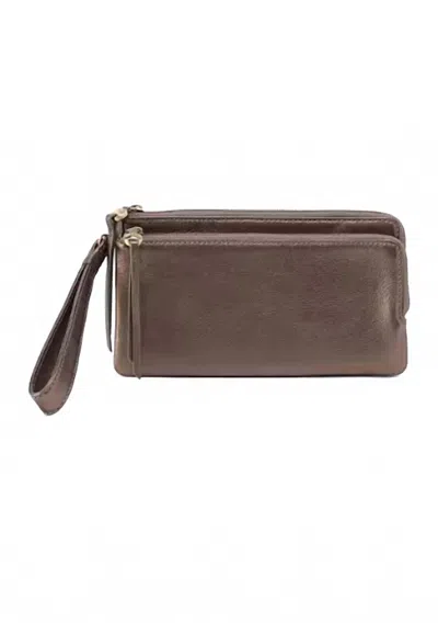 Hobo Dayton Wristlet Specialty In Pewter In Silver