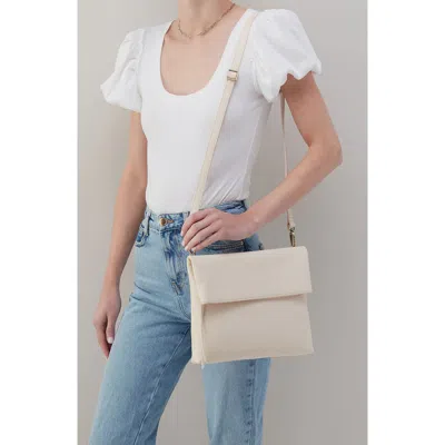 Hobo Draft Leather Crossbody Bag In Cream