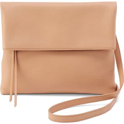 Hobo Draft Leather Crossbody Bag In Porcini
