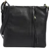 Hobo Drifter Leather Crossbody Bag In Black