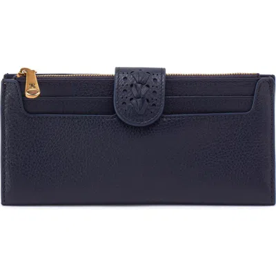 Hobo Dunn Continental Wallet In Blue