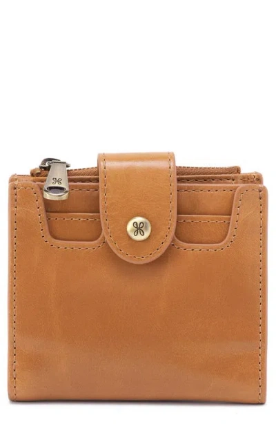 Hobo Dunn Leather Compact Wallet In Brown