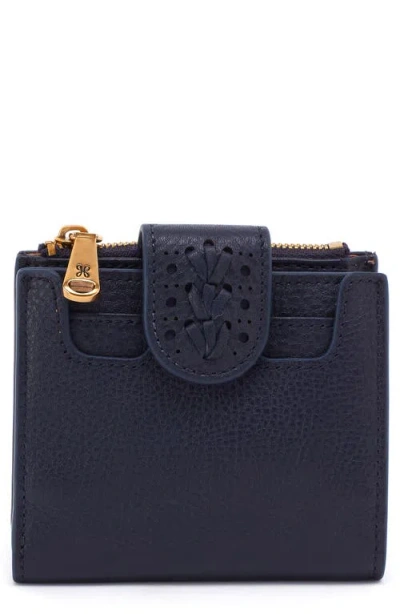 Hobo Dunn Mini Bifold Wallet In Blue