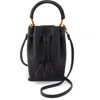 Hobo Eden Leather Phone Crossbody Bag In Black