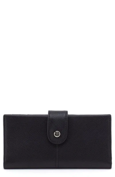 Hobo Essential Leather Bifold Wallet In Black