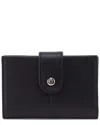 Hobo Essential Leather Card Case In Black