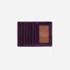 Hobo Euro Slide Card Case In Deep Purple In Purple