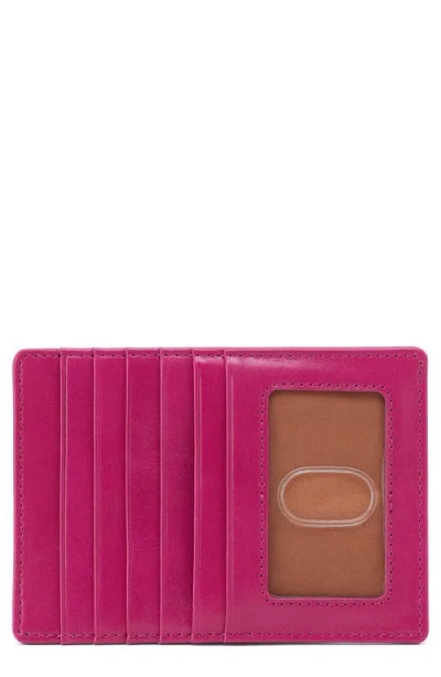 Hobo Euro Slide Credit Card Case Holder In Pink