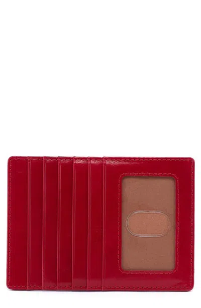 Hobo Euro Slide Credit Card Case Holder In Red