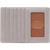 Hobo Euro Slide Leather Credit Card Case In Gray