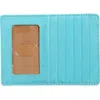 Hobo Euro Slide Leather Credit Card Case In Light Aqua