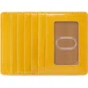Hobo Euro Slide Leather Credit Card Case In Yellow