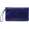 Hobo Evolve Leather Clutch In Blue