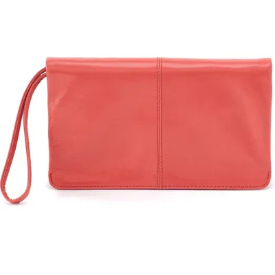 Hobo Evolve Leather Clutch In Pink