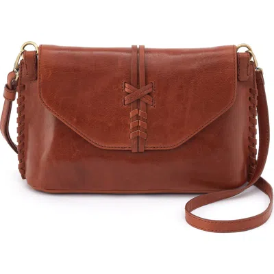 Hobo Expedition Leather Crossbody Bag In Red