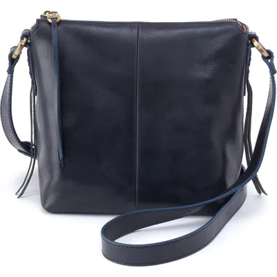 Hobo Expedition Leather Crossbody Bag In Blue