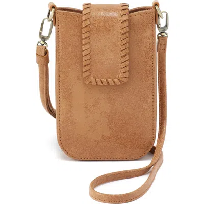 Hobo Expedition Leather Phone Crossbody Bag In Brown