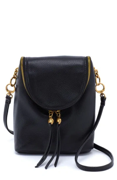 Hobo Fern Duo Leather Crossbody Bag In Black