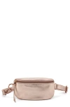 Hobo Fern Leather Belt Bag In Pink Gold Metallic