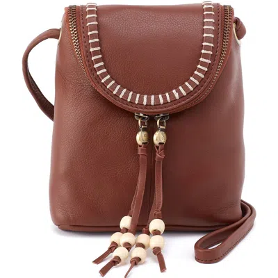 Hobo Fern Leather Crossbody Bag In Brown