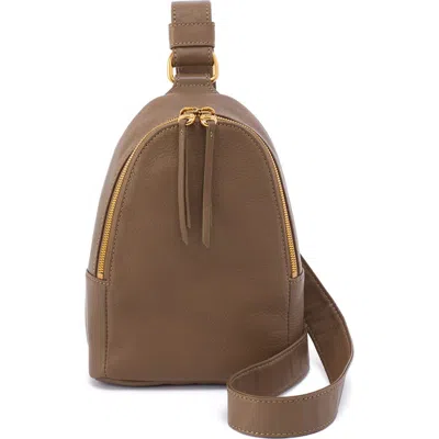 Hobo Fern Leather Sling Bag In Brown