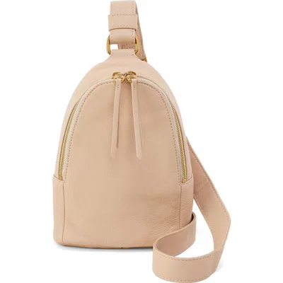Hobo Fern Leather Sling Bag In Linen