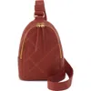 Hobo Fern Leather Sling Bag In Rust
