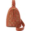 Hobo Fern Leather Sling Bag In Warm Honey