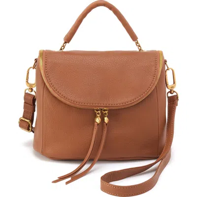 Hobo Fern Leather Top Handle Satchel In Warm Honey