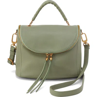 Hobo Fern Leather Top Handle Satchel In Watercress