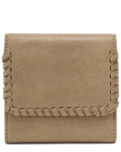Hobo Foray Small Leather Wallet In Green