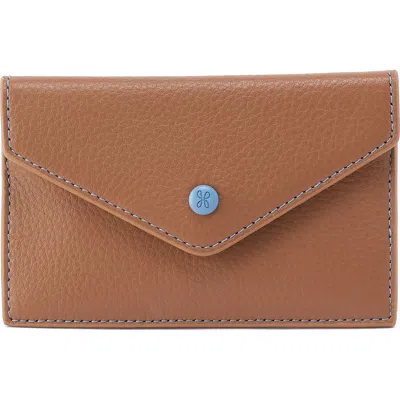 Hobo Goldie Leather Card Case In Brown