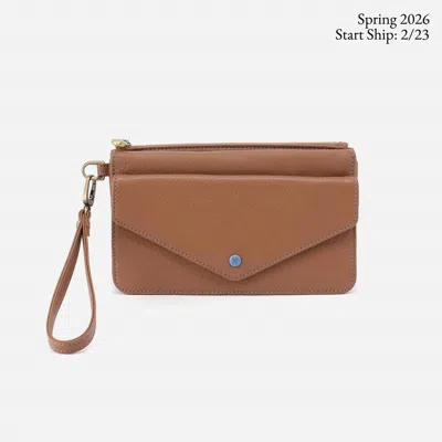 Hobo Goldie Wristlet In Brown Sugar In Multi